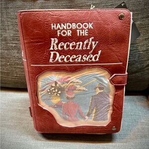 Loungefly Beetlejuice Handbook for the Recently Deceased Pin Trader Backpack